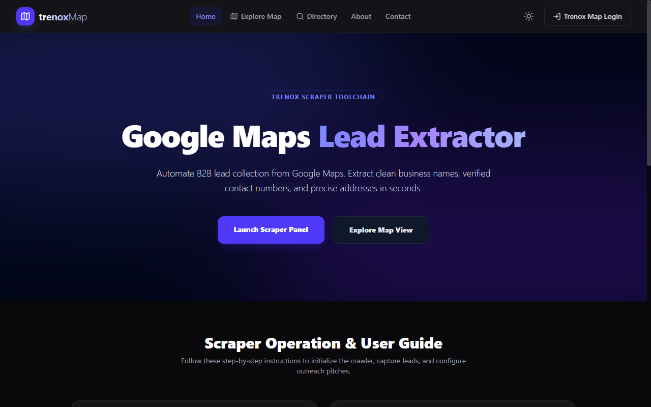 Trenox Map